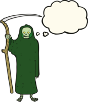 death cartoon with thought bubble png