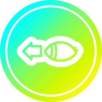 encarando olho circular ícone com legal gradiente terminar png