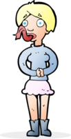 cartoon woman with snake tongue png