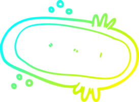 cold gradient line drawing of a cartoon amoeba png