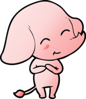 éléphant de dessin animé mignon png