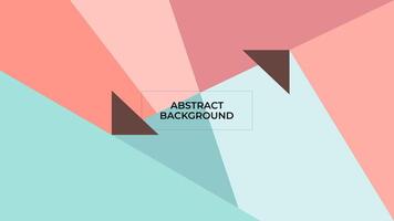 ABSTRACT BACKGROUND WITH GEOMETRIC SHAPES PASTEL FLAT COLOR DESIGN TEMPLATE FOR POSTER, WALLPAPER, COVER, FRAME, FLYER, SOCIAL MEDIA, GREETING CARD vector