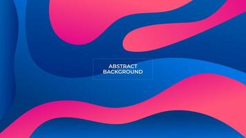 ABSTRACT BACKGROUND GRADIENT BLUE PINK COLOR WITH SHAPES SMOOTH LIQUID DESIGN TEMPLATE GOOD FOR MODERN WEBSITE, WALLPAPER, COVER DESIGN, GREETING CARD vector