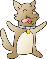 tekenfilm gelukkige hond png