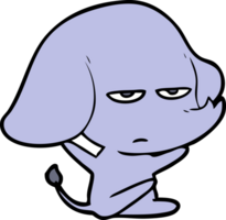 annoyed cartoon elephant png