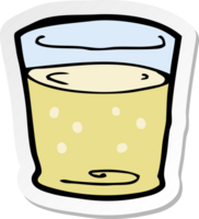 sticker of a cartoon whiskey glass png