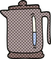 comic book style cartoon kettle png