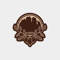 Chocolate and Cocoa logo icon design illustration vector