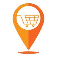 shooping location tags Icon vector