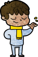 niño feliz de dibujos animados png