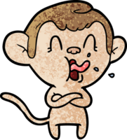 crazy cartoon monkey png