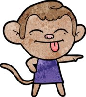 funny cartoon monkey pointing png