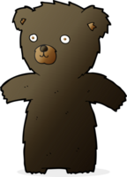 cute cartoon black bear png