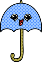 comic book style cartoon of a umbrella png