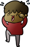 cartoon laughing boy png