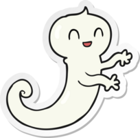 sticker of a cartoon ghost png