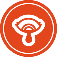 mysticus oog huilen bloed circulaire icoon symbool png