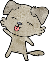 cartoon dog sticking out tongue png