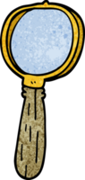 cartoon doodle magnifying glass png