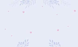 Valentines day banner with hearts and floral design vector