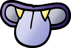 cartoon doodle vampire mouth png