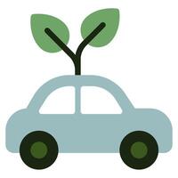 eco coche icono para web, aplicación, infografía, etc vector