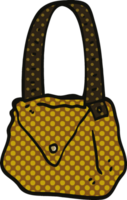 bolsa de desenho animado estilo quadrinhos png