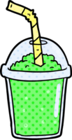 smoothie glacé de dessin animé png