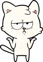 bored cartoon cat png