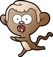 cartoon shocked monkey png