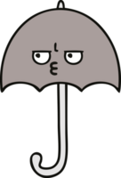 mignonne dessin animé de une parapluie png