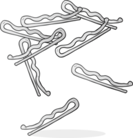 hand dragen tecknad serie hår clips png