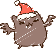 Festive Bat Chalk Drawing png