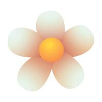 Spring flower in paper style concept vector