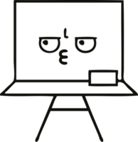 line drawing cartoon of a white board png