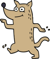 cão engraçado doodle dos desenhos animados png