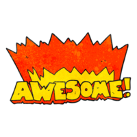 awesome  hand drawn texture cartoon symbol png