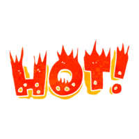 hand retro cartoon hot symbol png