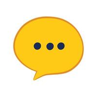 Speech bubble icon isolated design vector