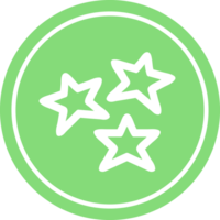 star shapes circular icon symbol png