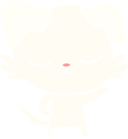 cão de desenho animado de estilo de cor plana bonito png