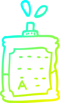 kalt Gradient Linie Zeichnung von ein Karikatur Blut Taschen png