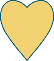 iconic tattoo style image of a heart png