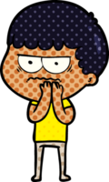 cartoon annoyed man png