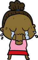 cartoon crying old lady png