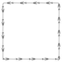 Hand drawn floral frame design background vector