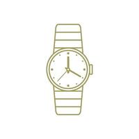 Wrist Watch Clock Icon Template, Flat Design Illustration Design vector