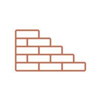 Brick Wall Icon Template vector