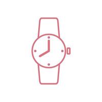 Wrist Watch Clock Icon Template, Flat Design Illustration Design vector