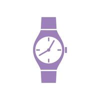 Wrist Watch Clock Icon Template, Flat Design Illustration Design vector